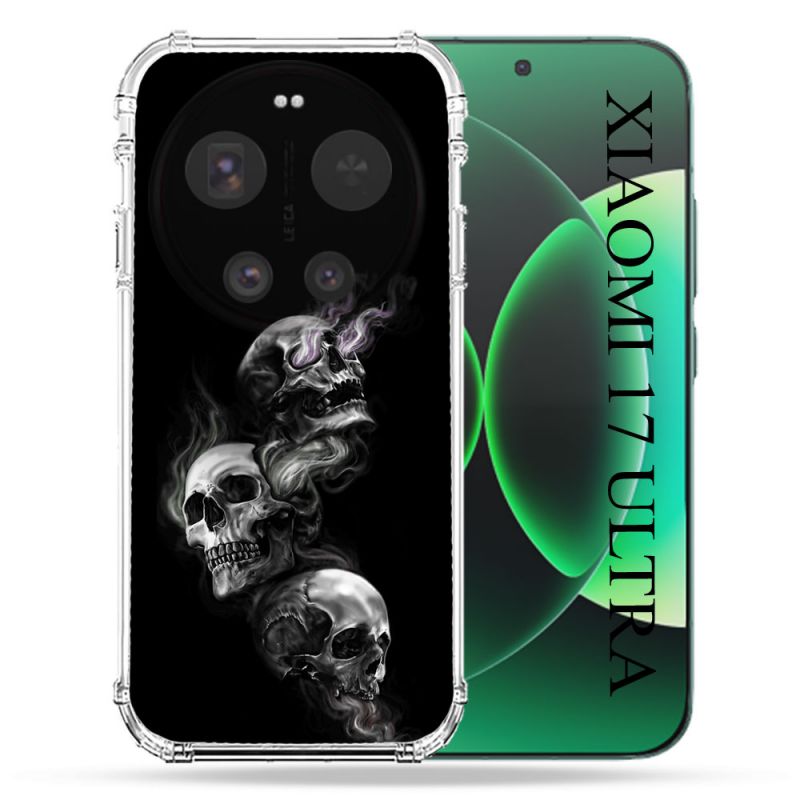 Coque Renforcée Pour Xiaomi 17 Ultra Tete de Mort Triple