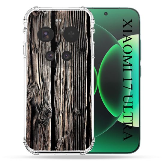 Coque Renforcée Pour Xiaomi 17 Ultra Texture Bois