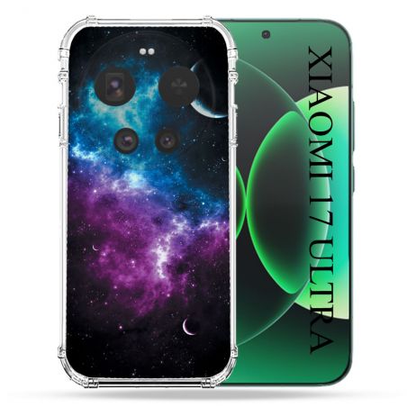 Coque Renforcée Pour Xiaomi 17 Ultra Univers Bleu Violet