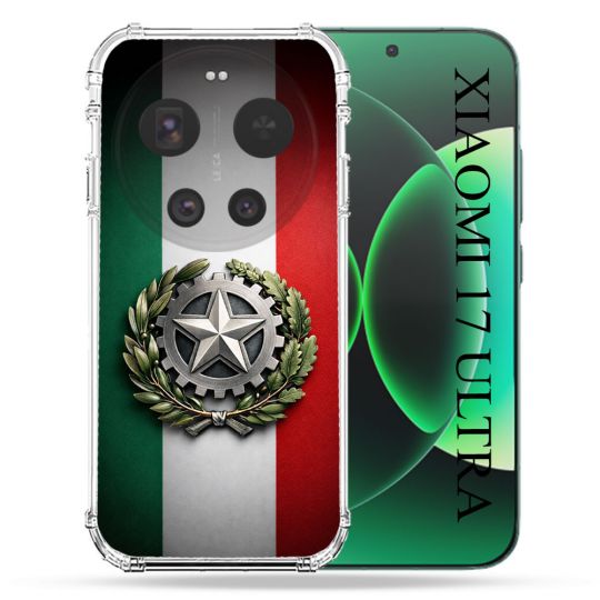 Coque Renforcée Pour Xiaomi 17 Ultra Voyage Drapeau Italie