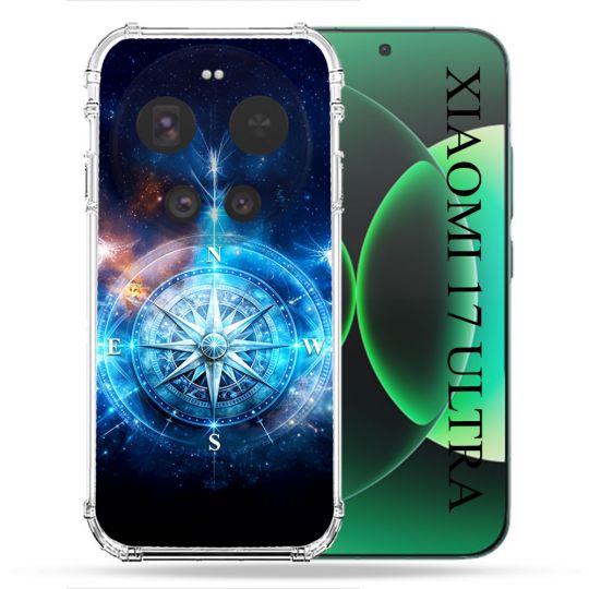 Coque Renforcée Pour Xiaomi 17 Ultra Voyage Rose des Vents Stellaire