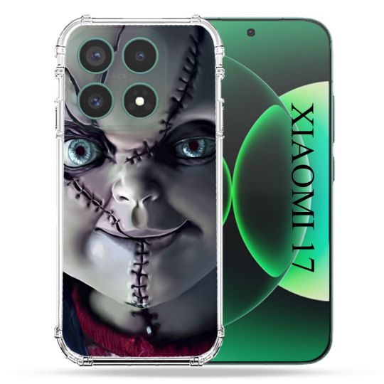 Coque Renforcée Pour Xiaomi 17 Horreur Chucky Cicatrice