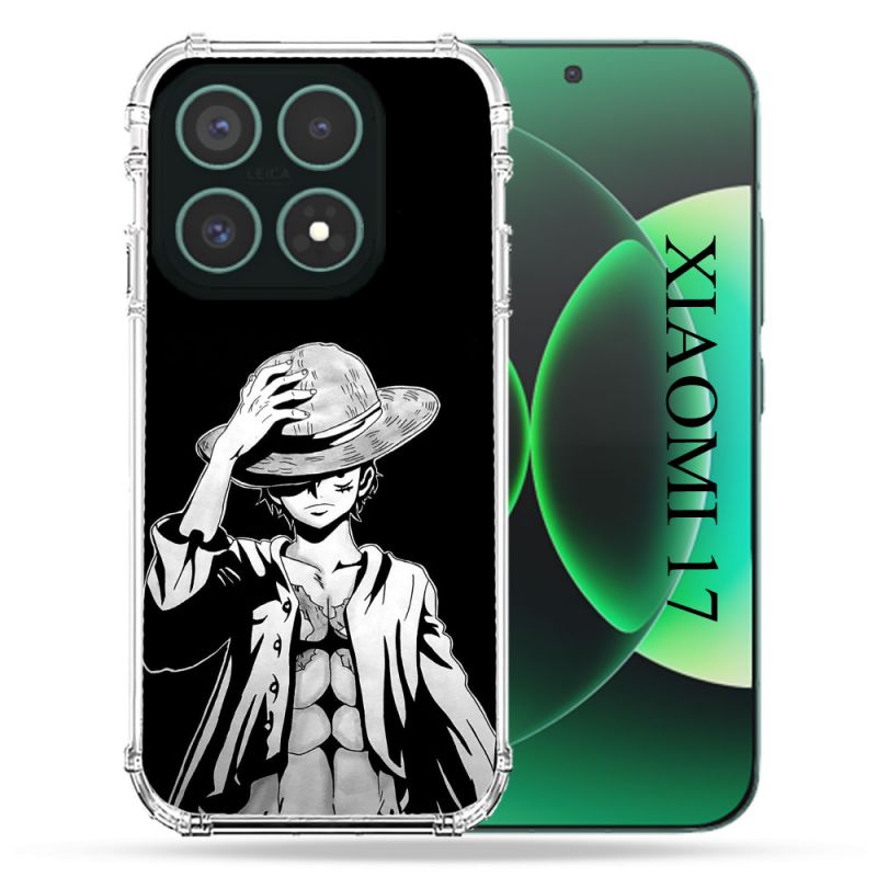 Coque Renforcée Pour Xiaomi 17 Manga One Piece Luffy Noir