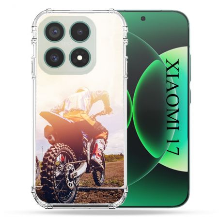 Coque Renforcée Pour Xiaomi 17 Moto Cross Soleil