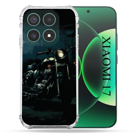 Coque Renforcée Pour Xiaomi 17 Moto Harley Vintage
