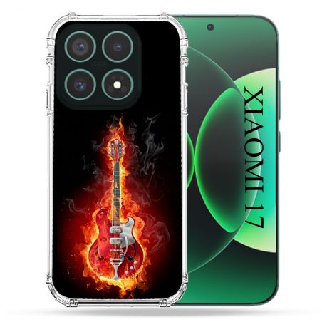 Coque Renforcée Pour Xiaomi 17 Musique Guitare Electrique