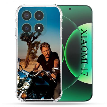 Coque Renforcée Pour Xiaomi 17 Musique Johnny Hallyday Moto