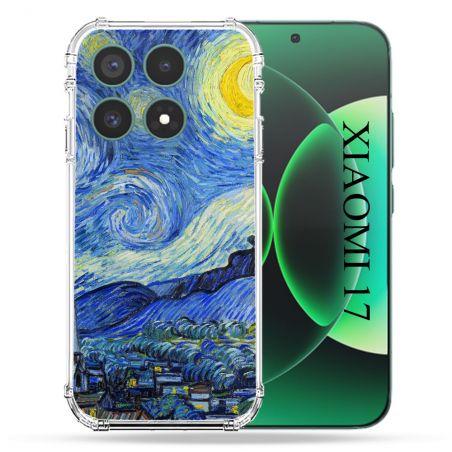 Coque Renforcée Pour Xiaomi 17 Peinture La nuit étoilée