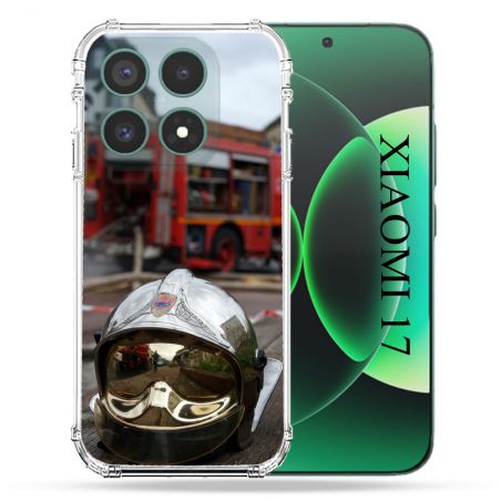 Coque Renforcée Pour Xiaomi 17 Pompier Casque Camion