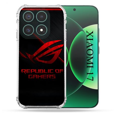 Coque Renforcée Pour Xiaomi 17 ROG Rouge