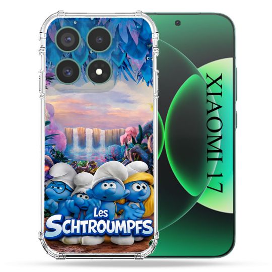 Coque Renforcée Pour Xiaomi 17 Schtroumpfs Forêt
