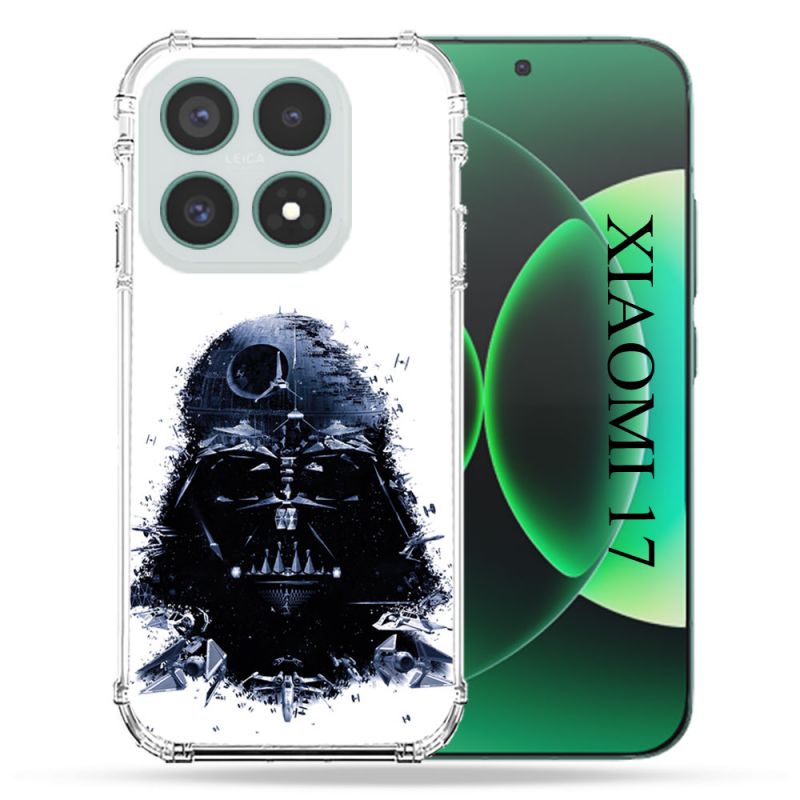 Coque Renforcée Pour Xiaomi 17 Star Wars - Dark Vador Blanc
