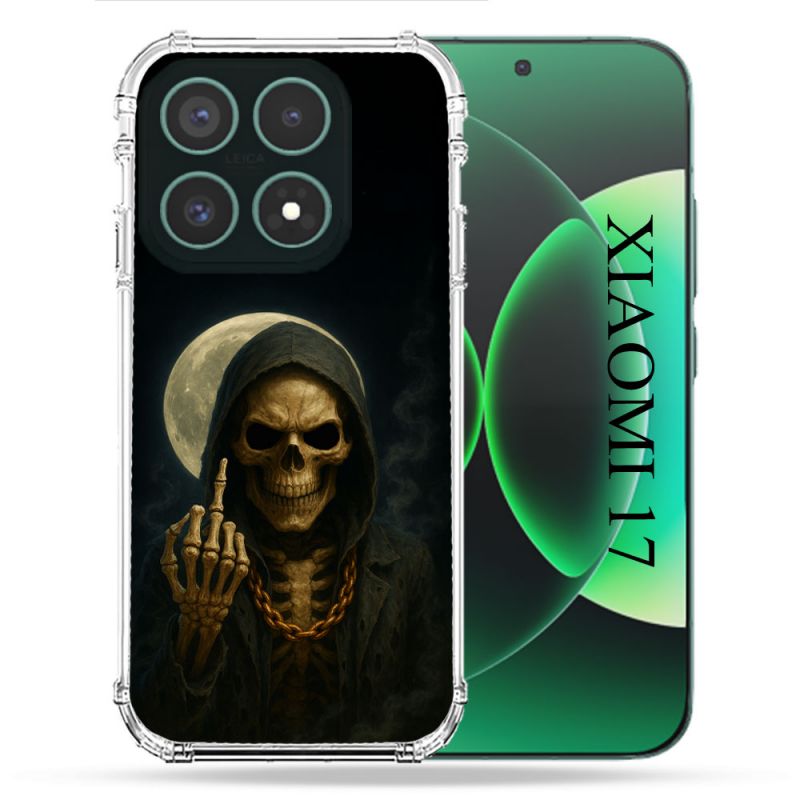 Coque Renforcée Pour Xiaomi 17 Tete de Mort Doigt 2026