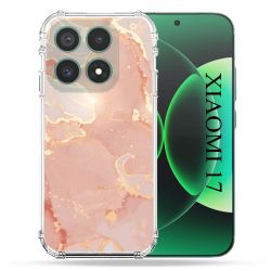 Coque Renforcée Pour Xiaomi 17 Texture Marbre Rose