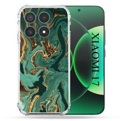 Coque Renforcée Pour Xiaomi 17 Texture Marbre Vert