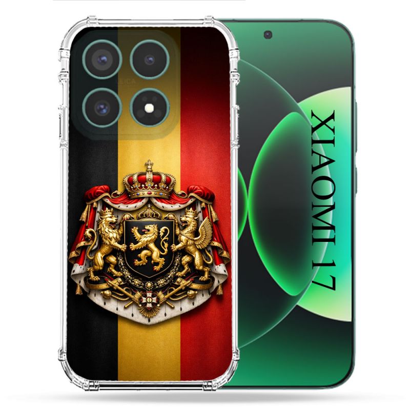 Coque Renforcée Pour Xiaomi 17 Voyage Drapeau Belgique