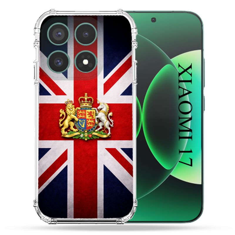 Coque Renforcée Pour Xiaomi 17 Voyage Drapeau Grande Bretagne UK