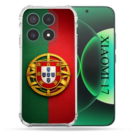Coque Renforcée Pour Xiaomi 17 Voyage Drapeau Portugal