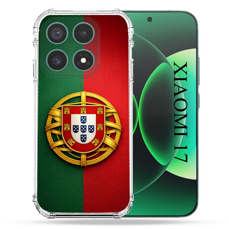 Coque Renforcée Pour Xiaomi 17 Voyage Drapeau Portugal