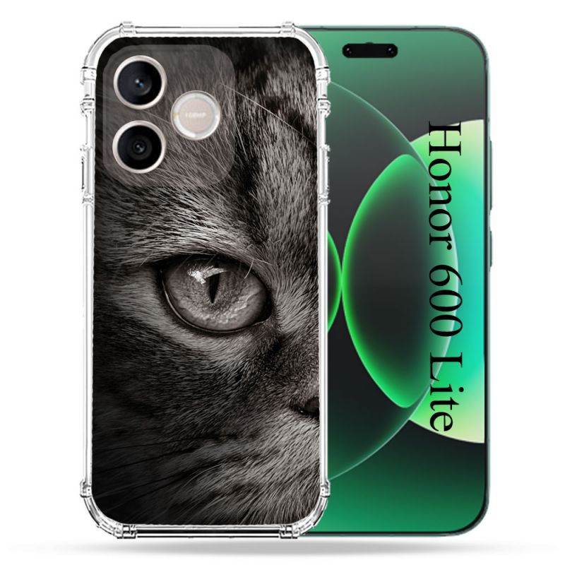 Coque Renforcée Pour Honor 600 Lite 5G Animal Chat Gris