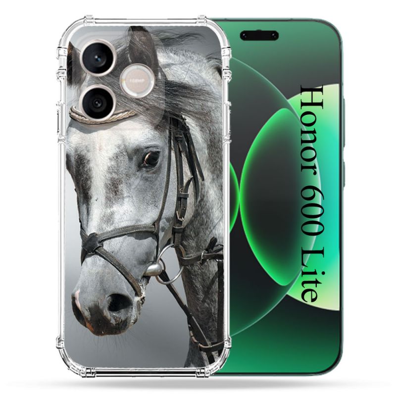 Coque Renforcée Pour Honor 600 Lite 5G Animal Cheval Blanc