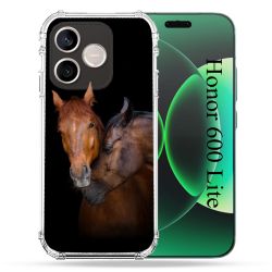 Coque Renforcée Pour Honor 600 Lite 5G Animal Cheval Marron