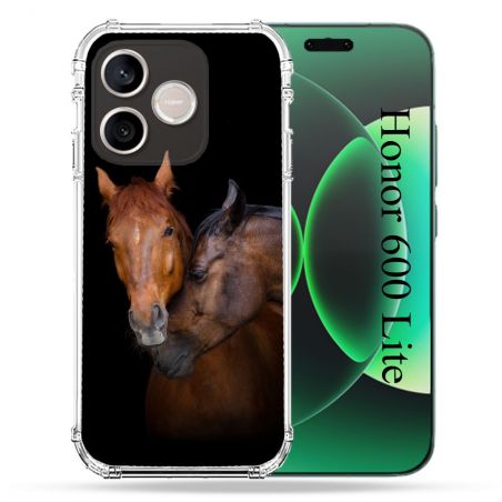 Coque Renforcée Pour Honor 600 Lite 5G Animal Cheval Marron