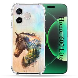 Coque Renforcée Pour Honor 600 Lite 5G Animal Cheval Montagne