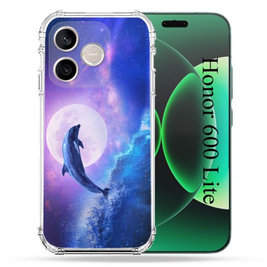 Coque Renforcée Pour Honor 600 Lite 5G Animal Dauphin Vague