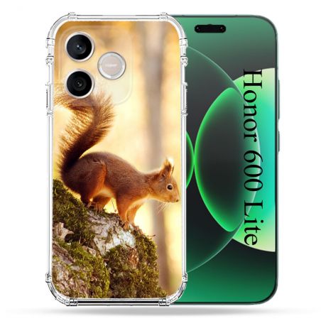 Coque Renforcée Pour Honor 600 Lite 5G Animal Ecureuil Bois