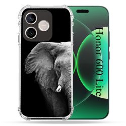 Coque Renforcée Pour Honor 600 Lite 5G Animal Elephant Noir
