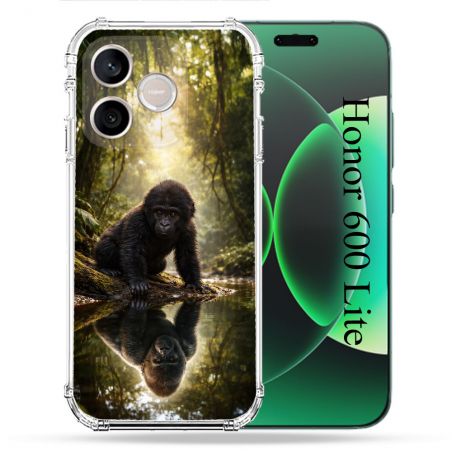 Coque Renforcée Pour Honor 600 Lite 5G Animal Gorille Reflet