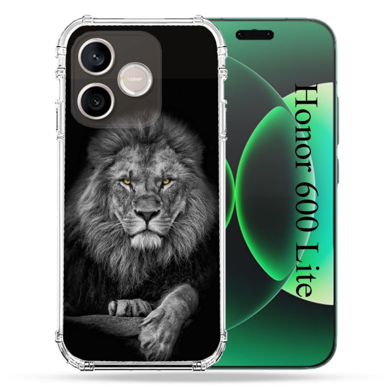 Coque Renforcée Pour Honor 600 Lite 5G Animal Lion Majestueux