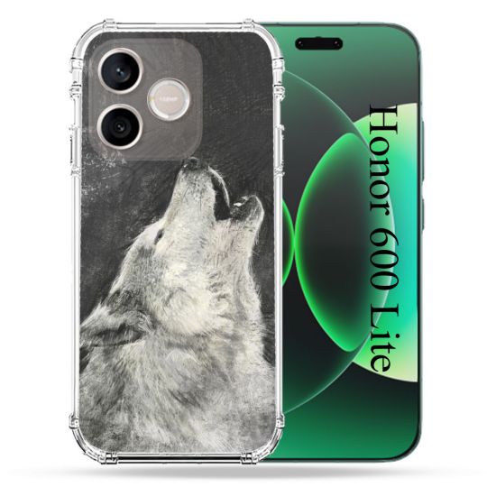 Coque Renforcée Pour Honor 600 Lite 5G Animal Loup Hurlement
