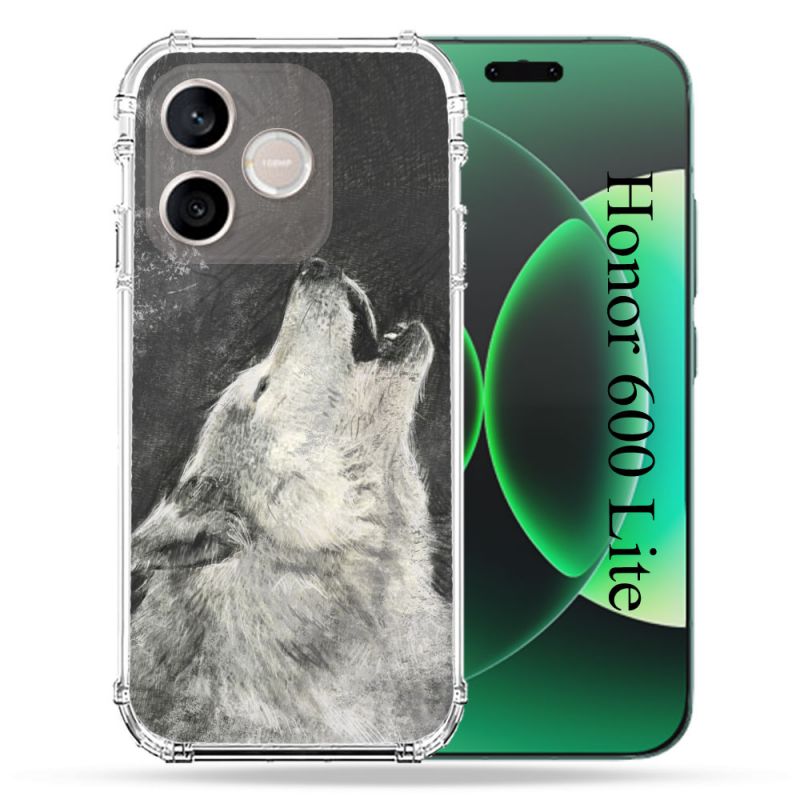 Coque Renforcée Pour Honor 600 Lite 5G Animal Loup Hurlement