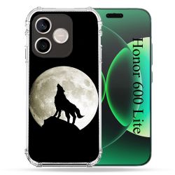 Coque Renforcée Pour Honor 600 Lite 5G Animal Loup Noir