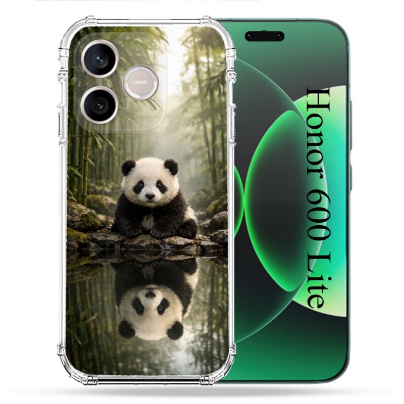Coque Renforcée Pour Honor 600 Lite 5G Animal Panda Reflet