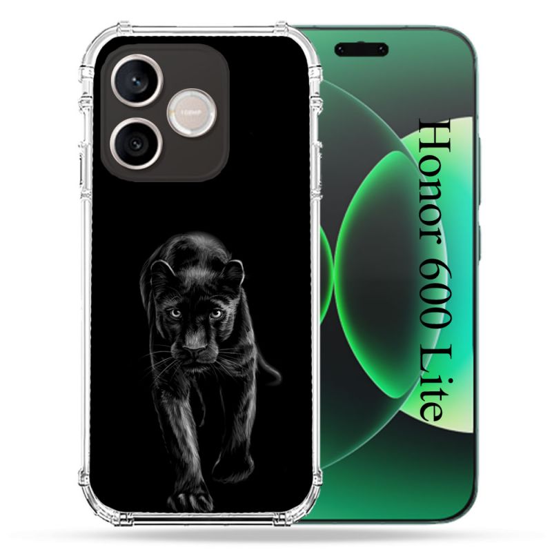 Coque Renforcée Pour Honor 600 Lite 5G Animal Panthère Noire
