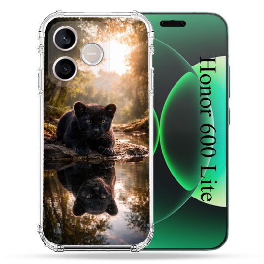 Coque Renforcée Pour Honor 600 Lite 5G Animal Panthère Reflet