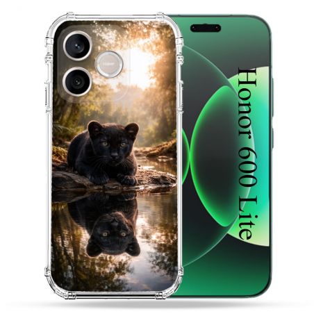 Coque Renforcée Pour Honor 600 Lite 5G Animal Panthère Reflet