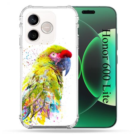 Coque Renforcée Pour Honor 600 Lite 5G Animal Perroquet Jaune
