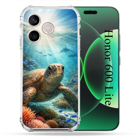 Coque Renforcée Pour Honor 600 Lite 5G Animal Tortue Marine