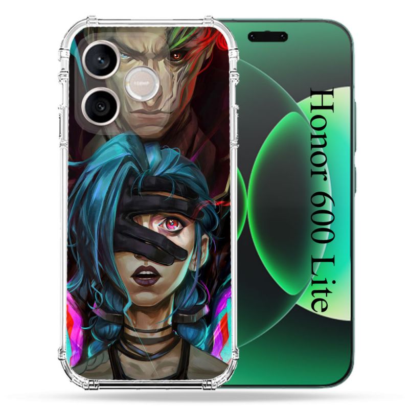 Coque Renforcée Pour Honor 600 Lite 5G Arcane Jinx Bleu