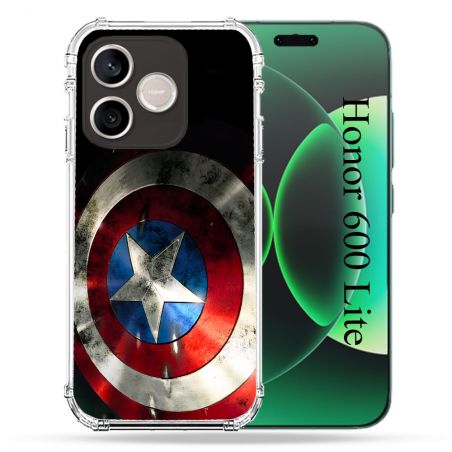 Coque Renforcée Pour Honor 600 Lite 5G Captain America Bouclier