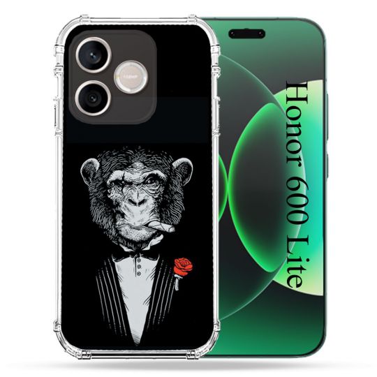 Coque Renforcée Pour Honor 600 Lite 5G Decale Singe Mafia