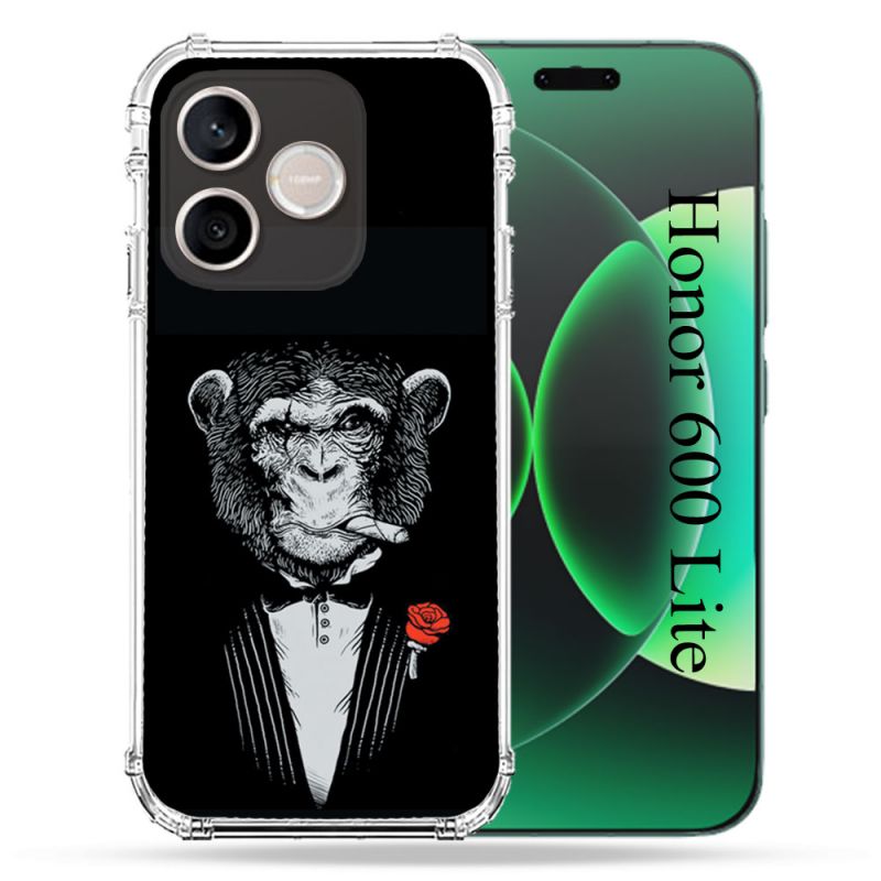 Coque Renforcée Pour Honor 600 Lite 5G Decale Singe Mafia