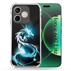 Coque Renforcée Pour Honor 600 Lite 5G Fantastique Dragon Bleu