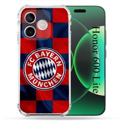 Coque Renforcée Pour Honor 600 Lite 5G Foot Bayern Munich Carreaux