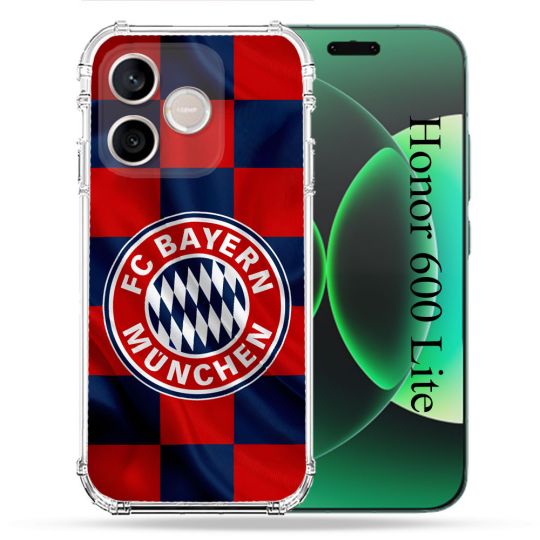 Coque Renforcée Pour Honor 600 Lite 5G Foot Bayern Munich Carreaux
