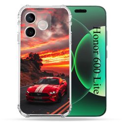 Coque Renforcée Pour Honor 600 Lite 5G Ford Mustang GT500 Rouge